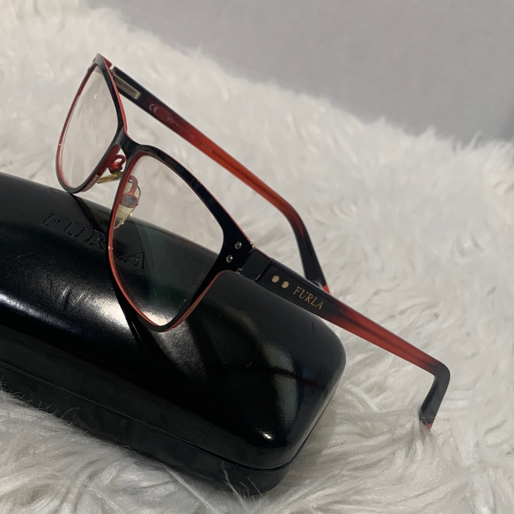 FURLA Zizi Women’s Eyeglass Frame only in Red and Black - Picture 15 of 15